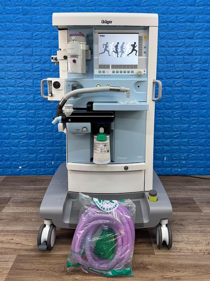 Used Drager Primus Infinity REF: 8607500 YOM: 2018 Include Dräger 2000 Isoflurane Vaporiser
