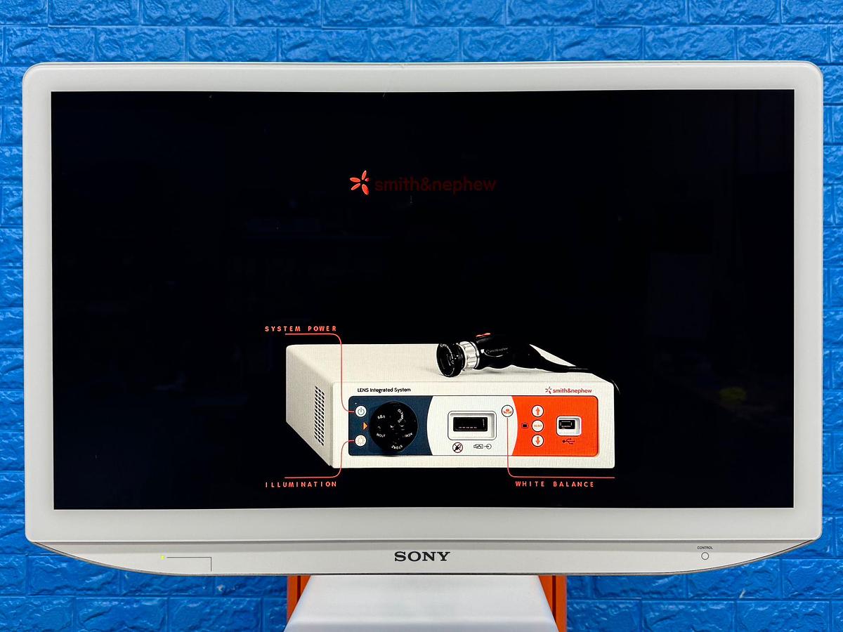 Used Smith & Nephew System Sony LED Monitor 26 Inch YOM: 2018 Smith & Nephew 660HD-E Image Management System YOM: 2021 Smith & Nephew LENS Integrated HD System YOM: 2018  Karl Storz Electronic Endoflator 264305 20  Smith & Nephew HD Camera Head 
