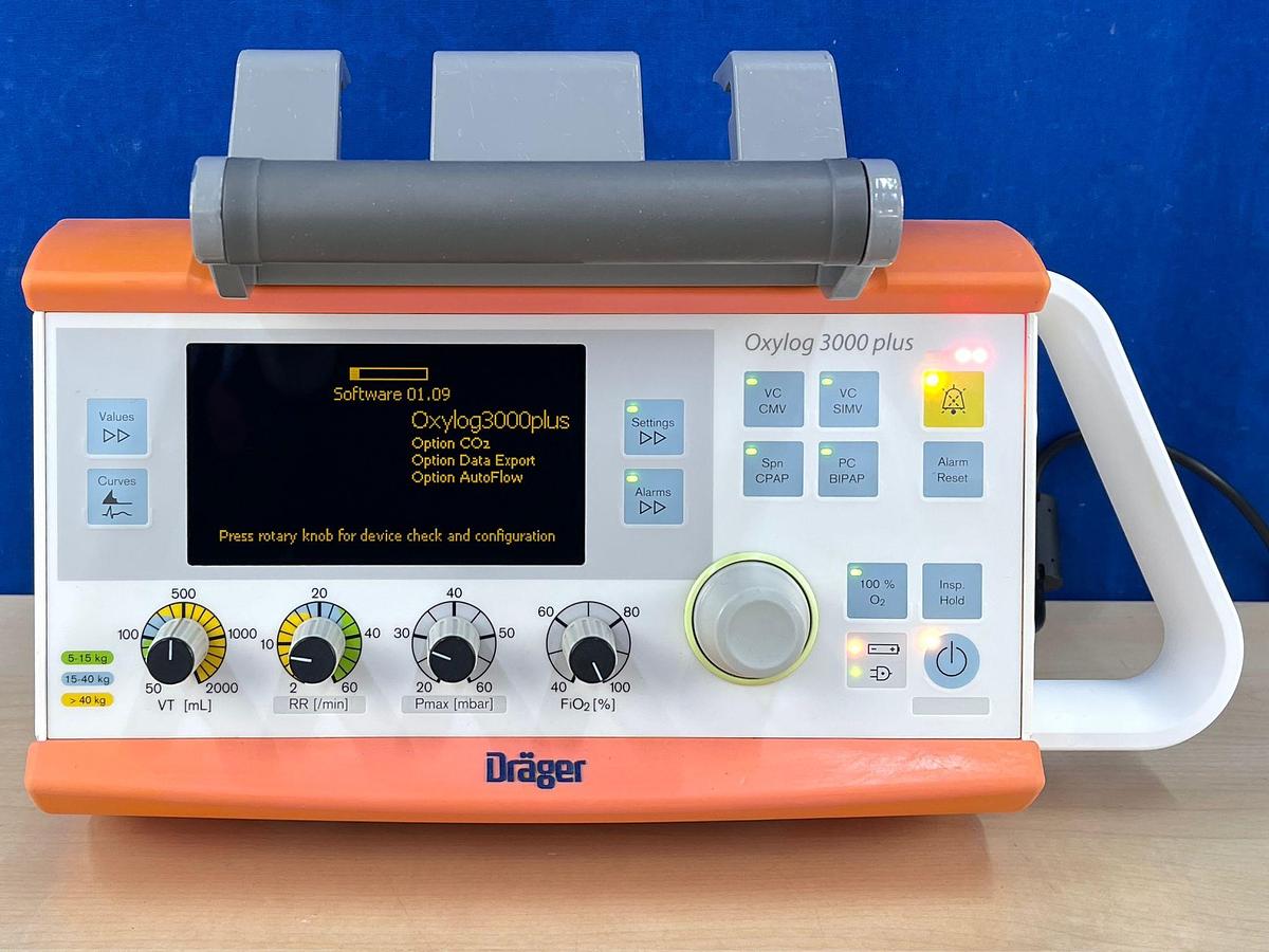 Used Dräger Oxylog 3000 Plus YOM: 2019