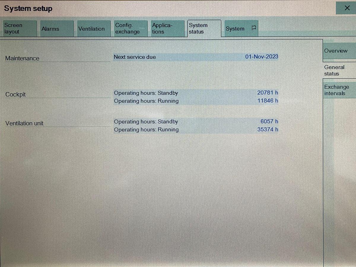 Used Dräger Evita V500 Ventilator SW: S02.51.01 Hours: 35374 YOM: 2013