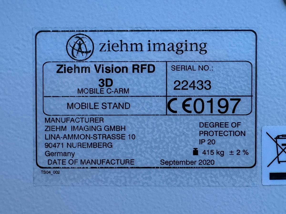 Used Ziehm Vision RFD 3D C-Arm YOM: 2020 