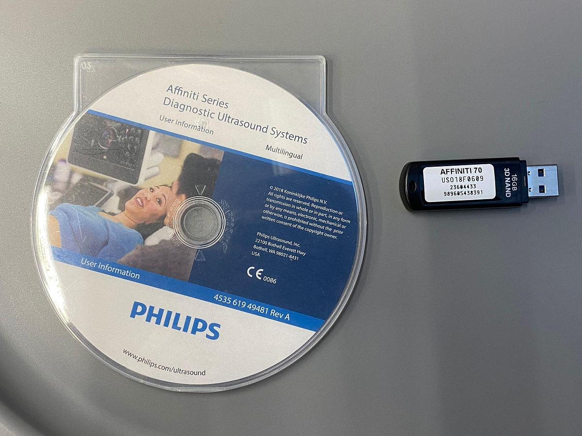 Used Philips Affiniti 70G PureWave Software Version: 9.0.16 Hardware B.0 YOM: 2018 Probes L15-7io C10-3v C9-2 C5-1
