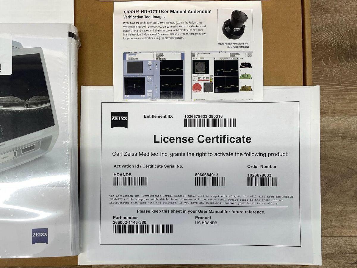 Used CARL ZEISS Cirrus HD OCT 5000, YOM 2017