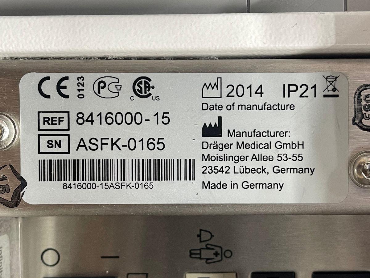 Used Dräger Evita Infinity V500 Ventilator YOM: 2014