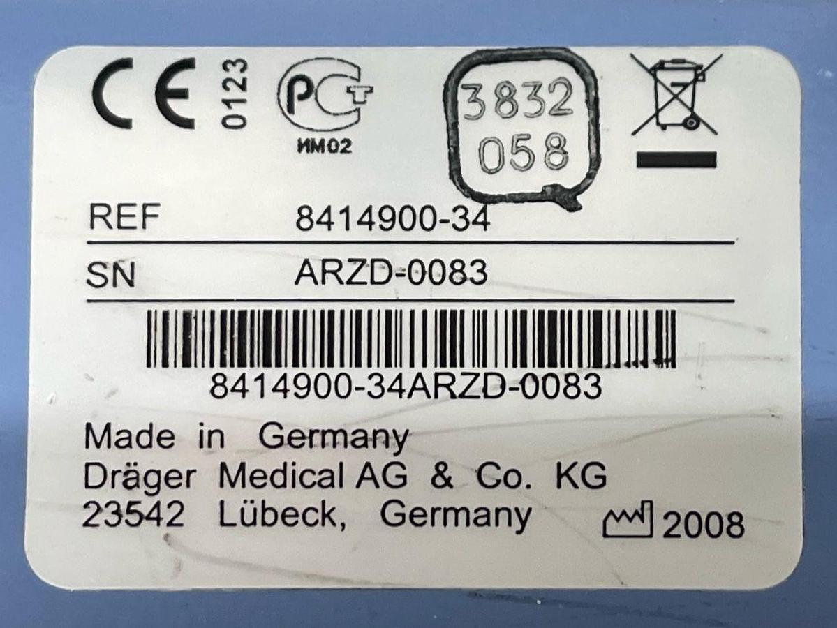 Used DRAEGER Evita XL Ventilator YOM: 2008