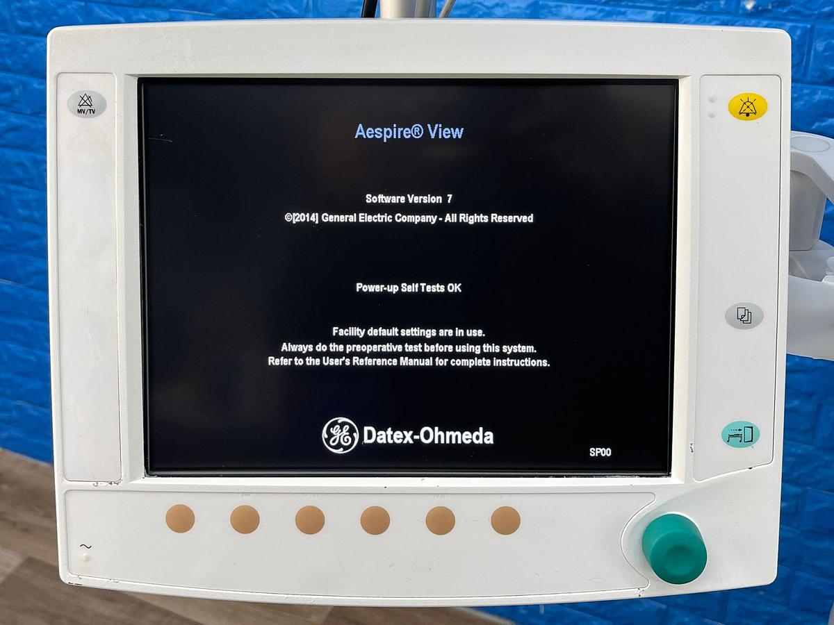 Used GE Datex Ohmeda Aespire View Anesthesia Machine YOM: 2015