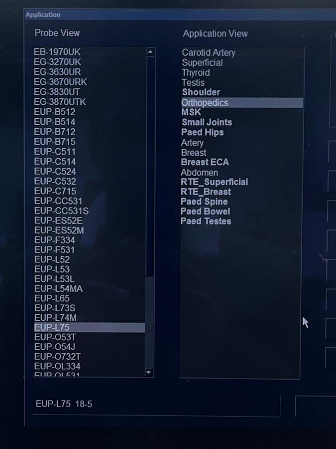 Used Hitachi HI VISION Ascendus Ultrasound YOM: 2016