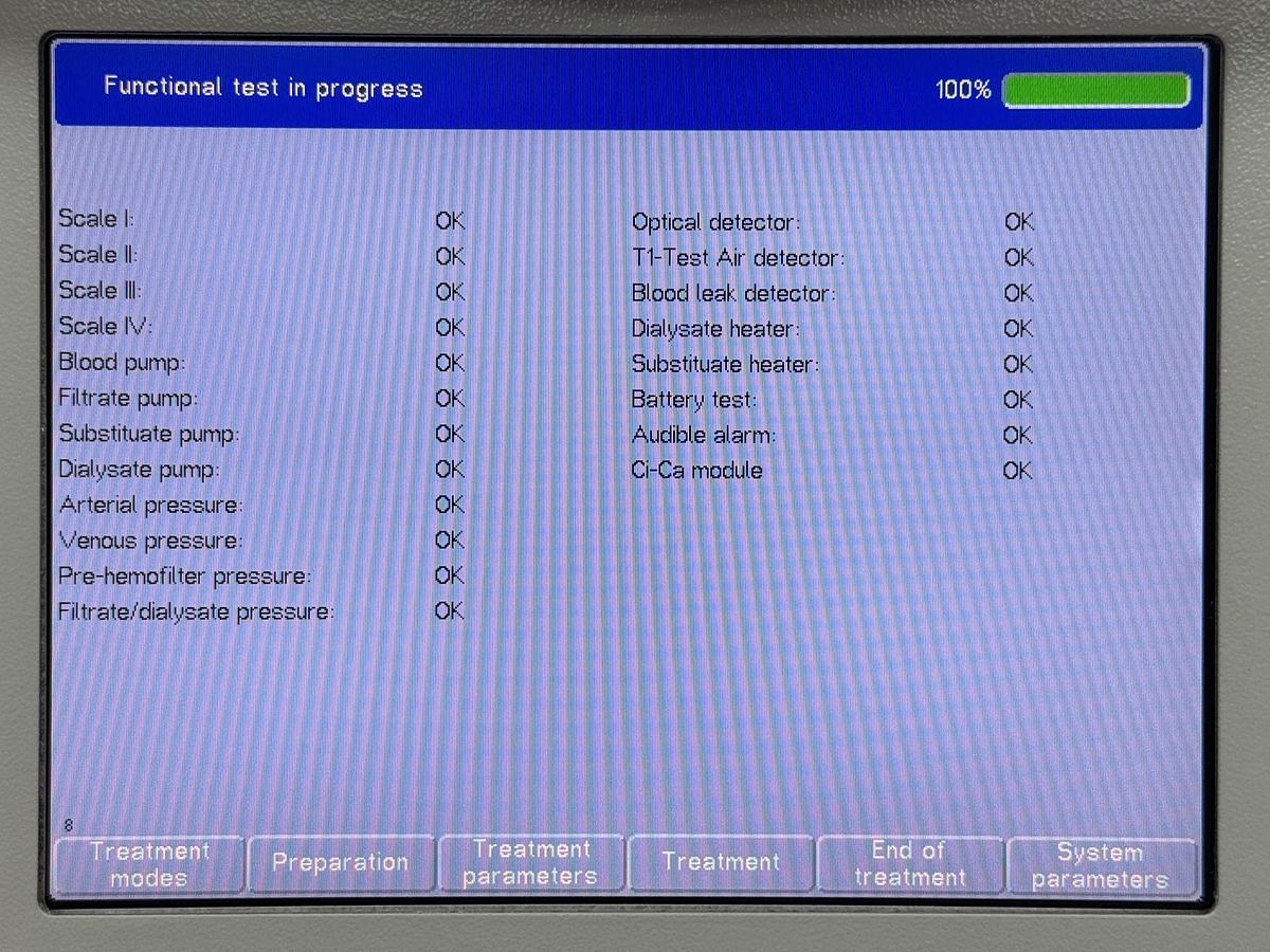Used Fresenius MultiFiltrate HOURS: 12815:47 YOM: 2019 / HOURS: 13391:37 YOM:2019 