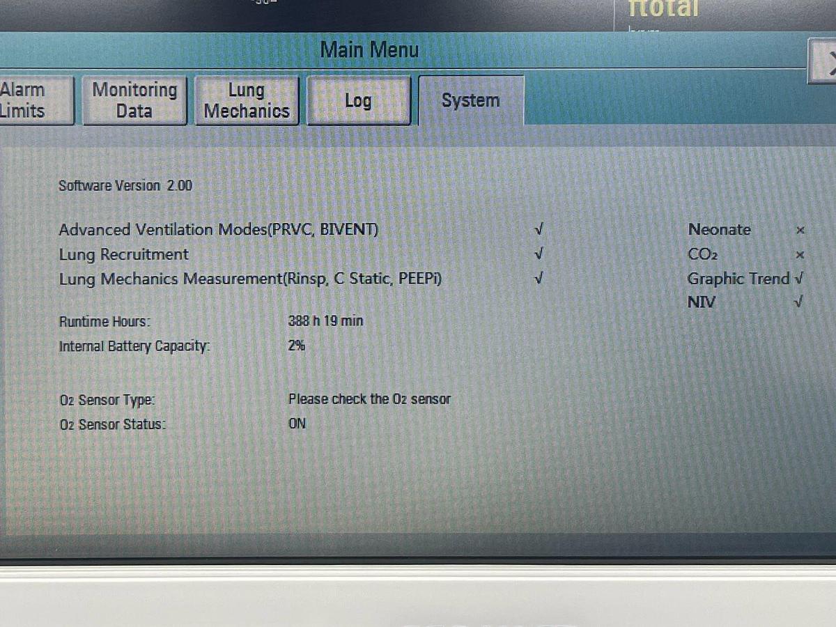 Used Aeonmed Ventilator VG 70, YOM: 2020, Include: Fisher and Paykel