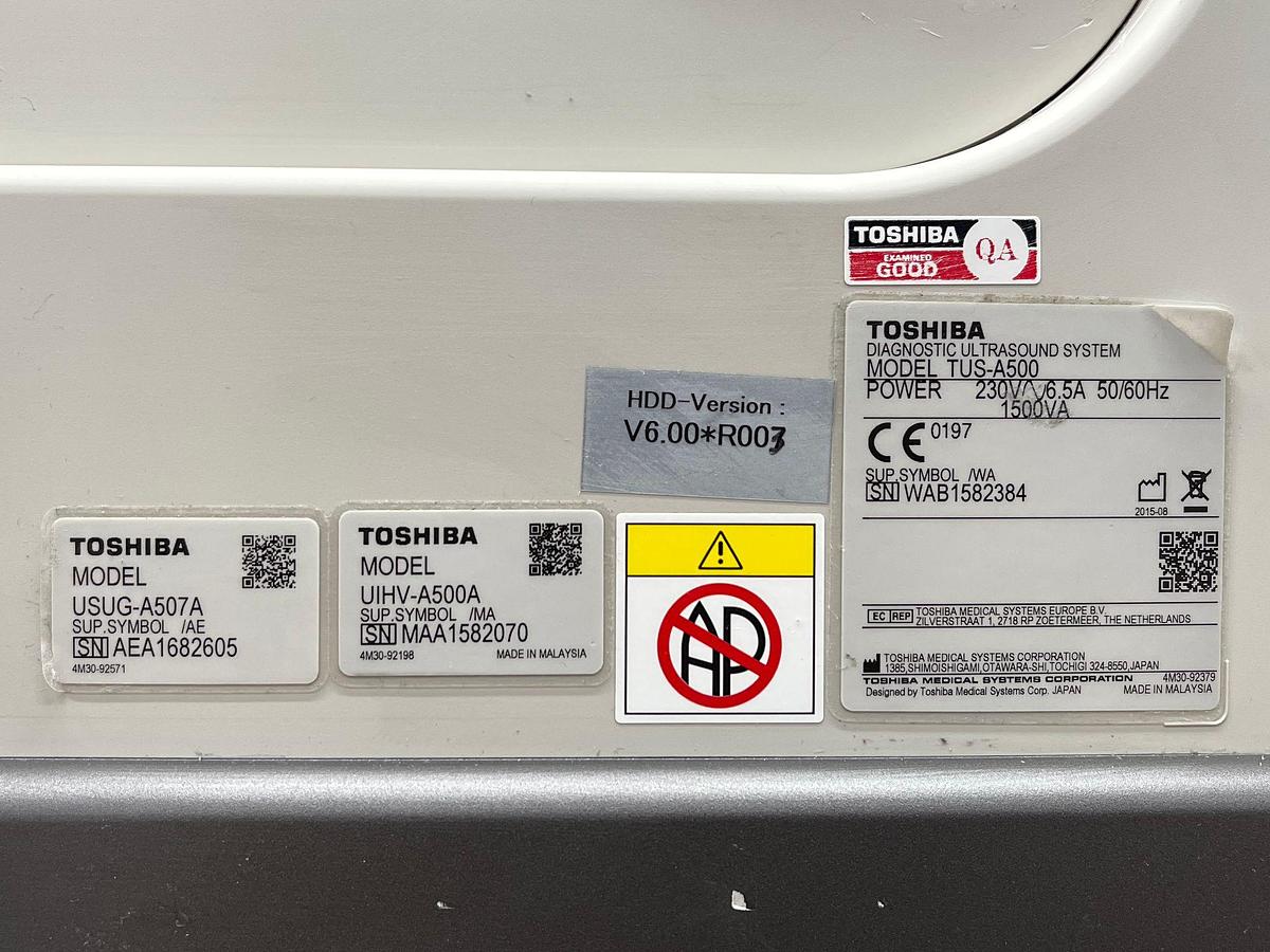 Used Toshiba Ultrasound Aplio 500 YOM: 2015