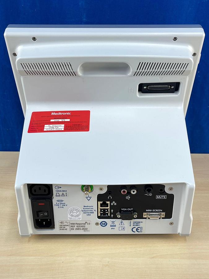 Used Medtronic NIM-Response 3.0 SN: 2NR3-2622 Includ Medtronic NIM-Response 3.0 REF: 8253200 Nim 3.0 Patient Simulator  REF: 8253600 Nim Muting Detector REF: 68L1204