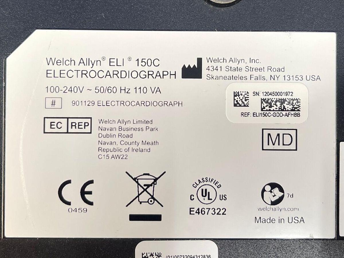 Used MORTARA ELI 150 ECG