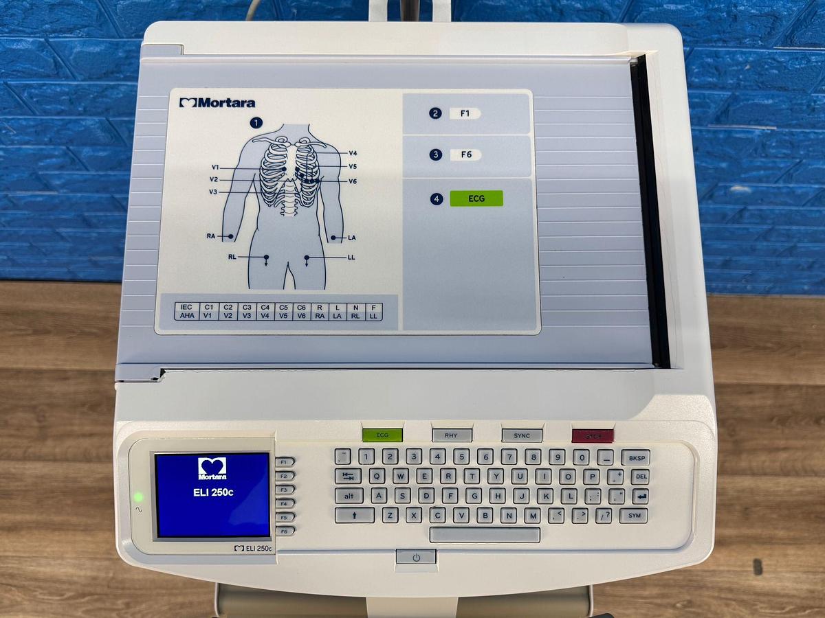 Used Mortara ELI 250c Electrocardiograph ECG REF: ELI250c-BCB-BAFAX 