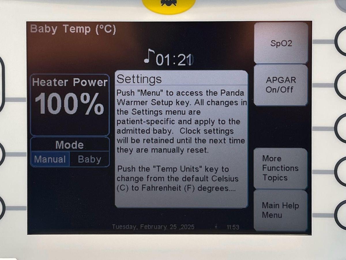 Used GE Panda Incubator YOM: 2010