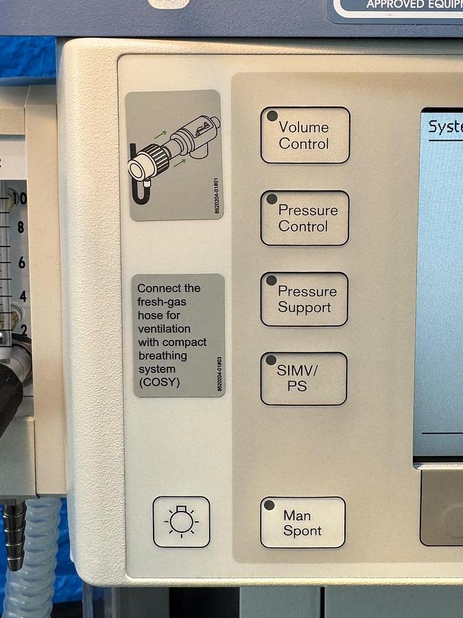 Used Dräger Fabius Tiro YOM: 2011 SN: ASCC-0212 Include GE B650 Patient Monitor YOM: 2013 SN: SEW13244968HA With SPO2 & ECG Cables