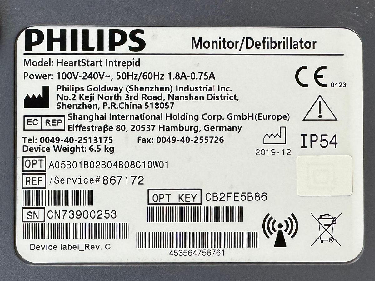 Used Philips HeartStart Intrepid Defibrillator YOM: 2019 