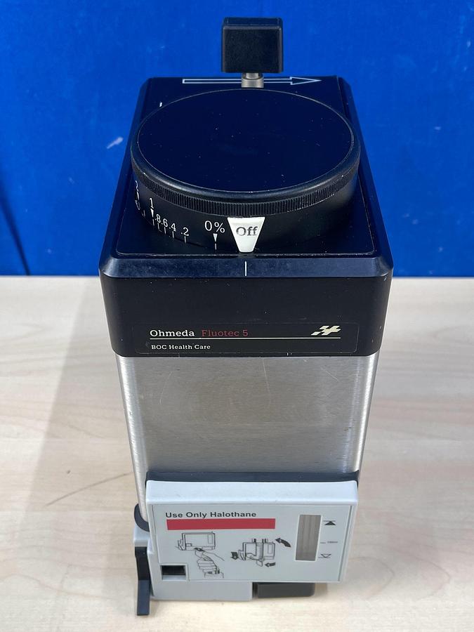 Used GE DATEX-OHMEDA Datex Ohmeda Fluotec 5 halothane Vaporiser