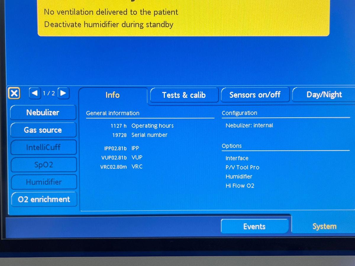 Used 13x Hamilton G5 Ventilator YOM: 2020 