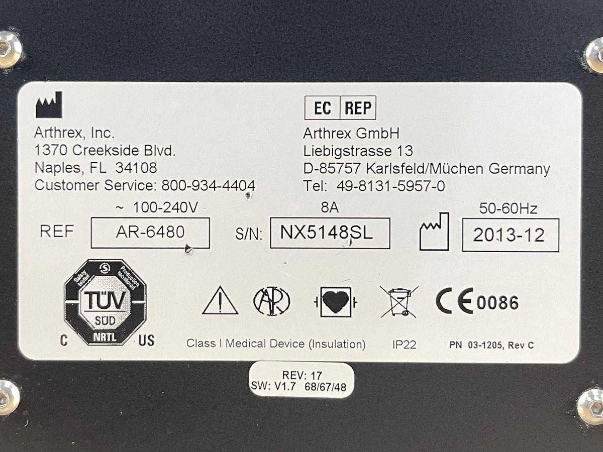 Used Arthrex Dual Wave  REF: AR-6480 YOM: 2013 