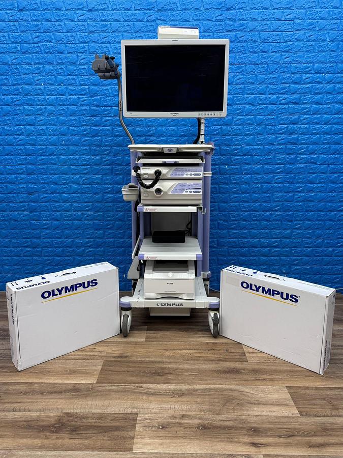 Used Olympus tower  Model : CV-260SL Scope Model : CF-H260DL HD colonoscope  Scope Model : GIF- H260 HD gastroscope  
