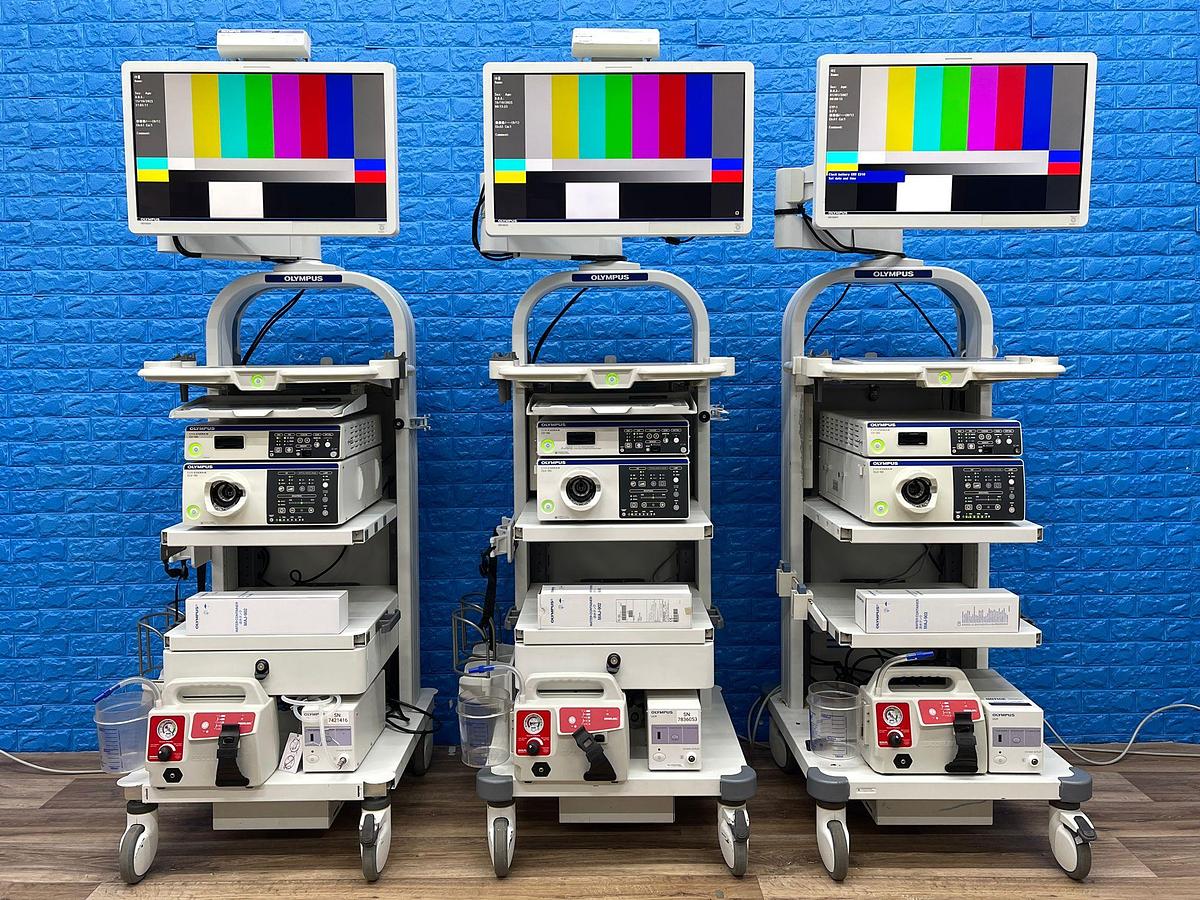 Used Olympus CV-190 with CLV-190 Endoscopy Tower 