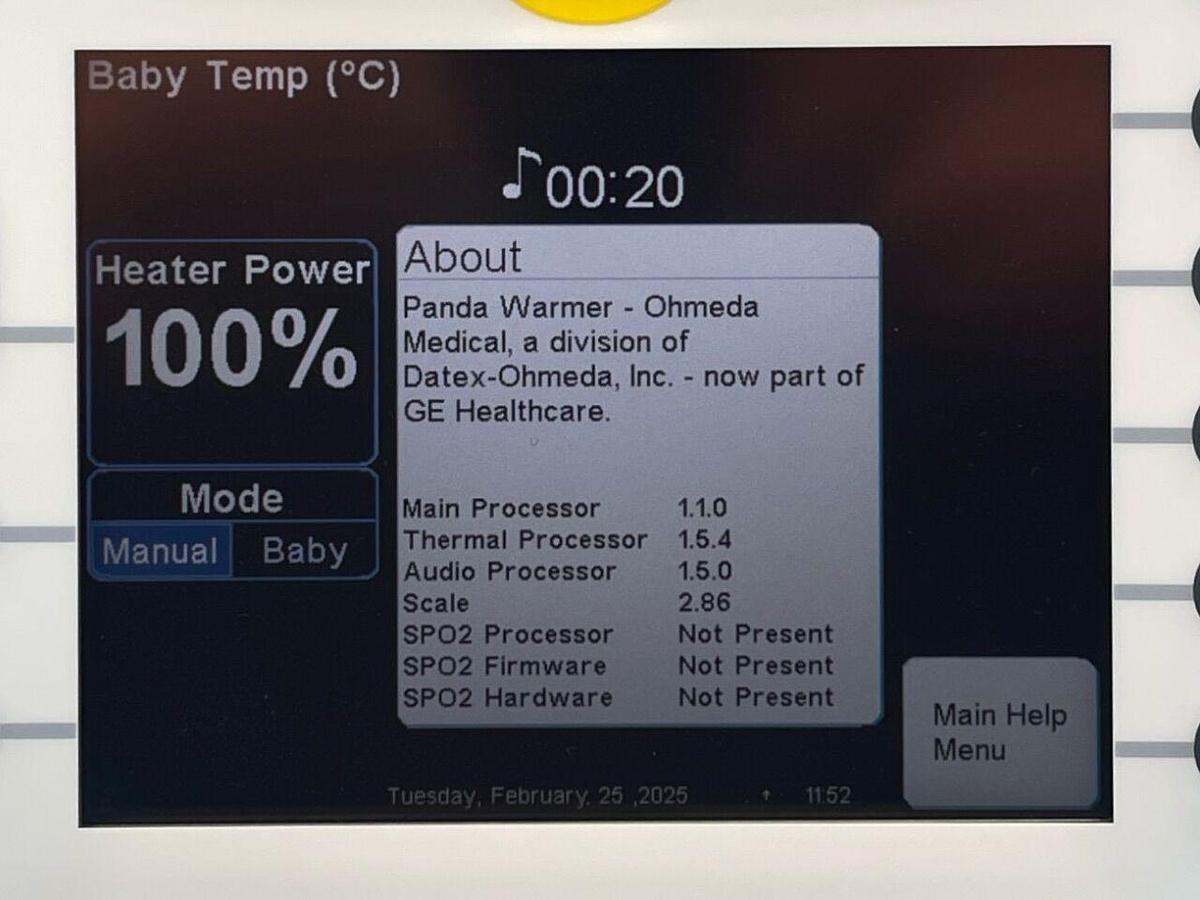 Used GE Panda Incubator YOM