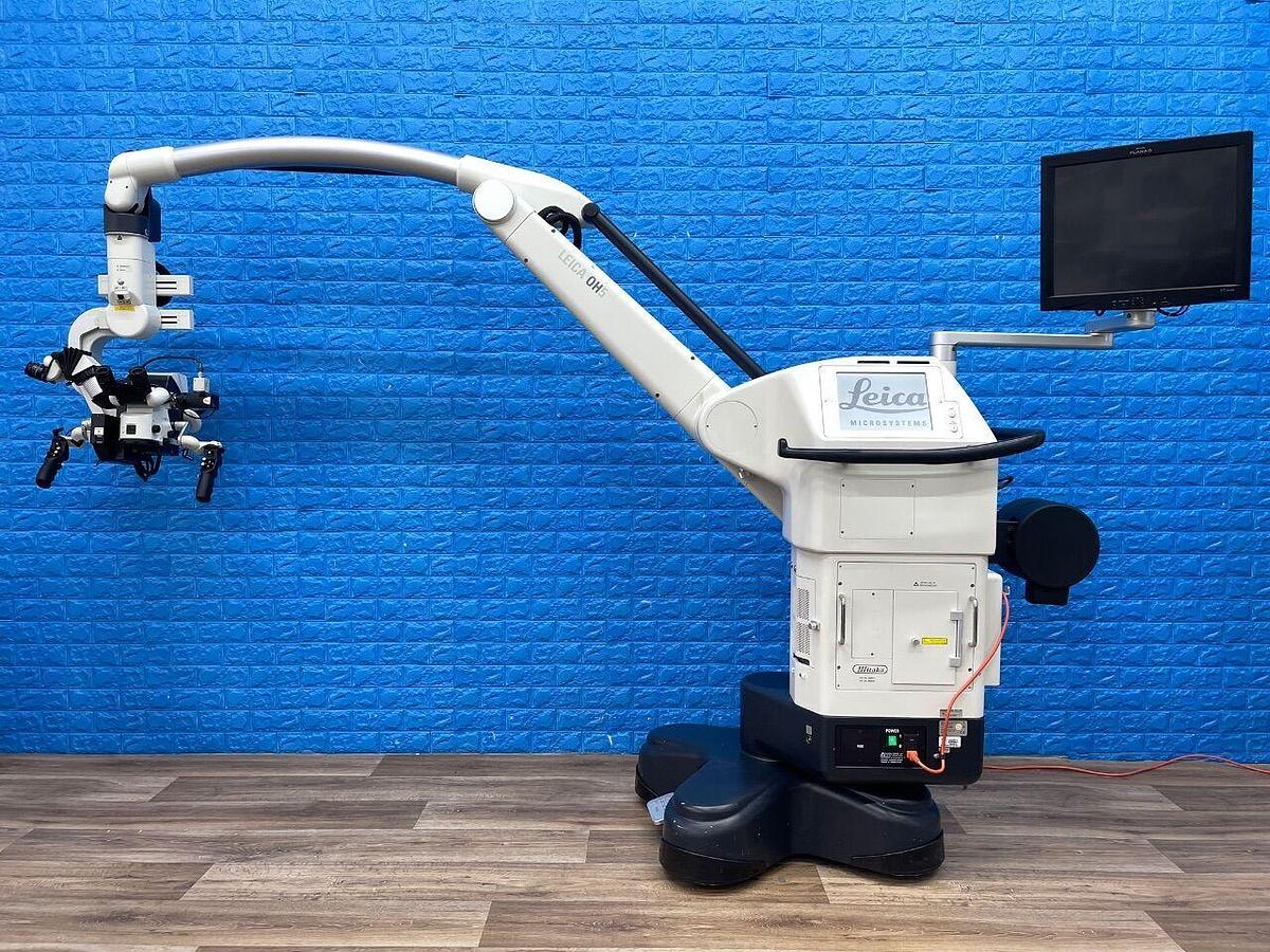 Used LEICA M720 OH5 Neuro Spinal Surgical Fluorescence Microscope
