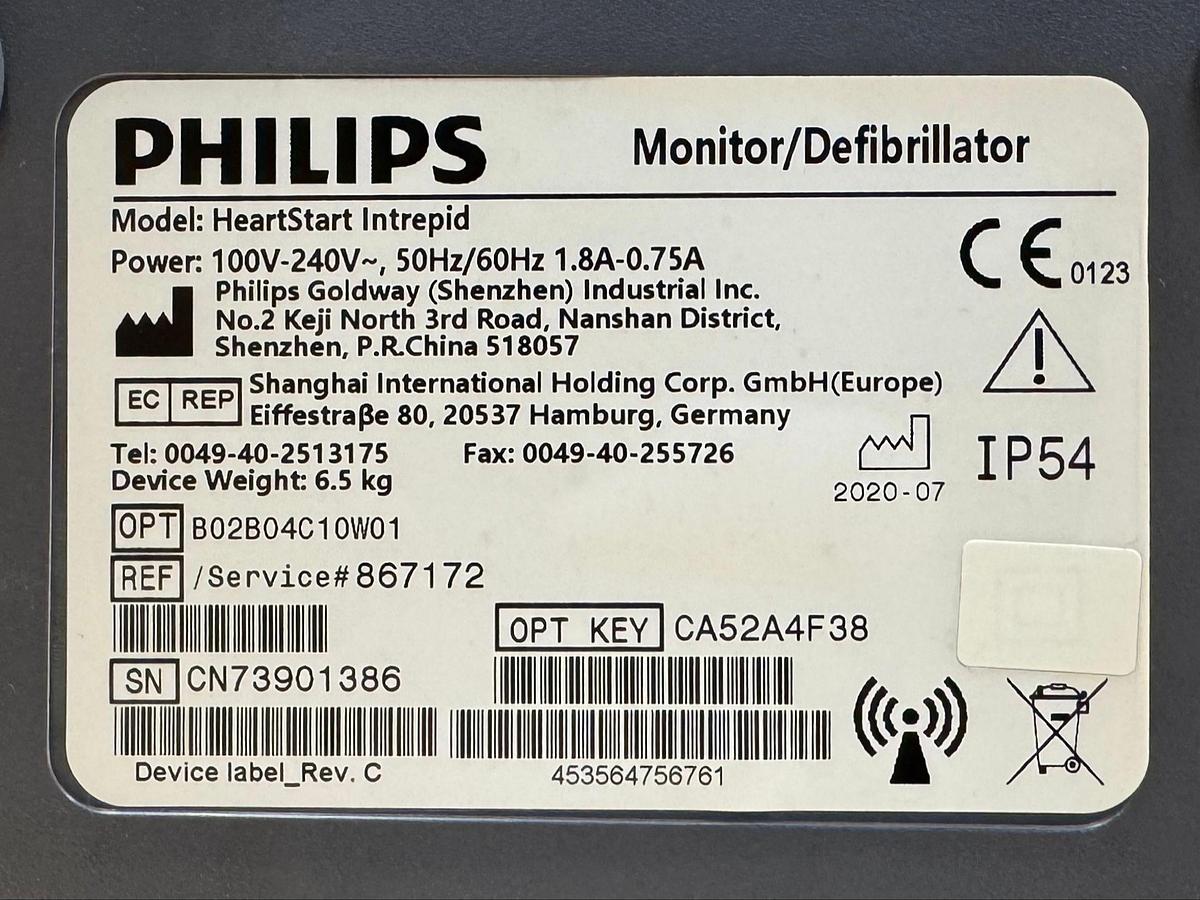 Philips HeartStart Intrepid Defibrillator