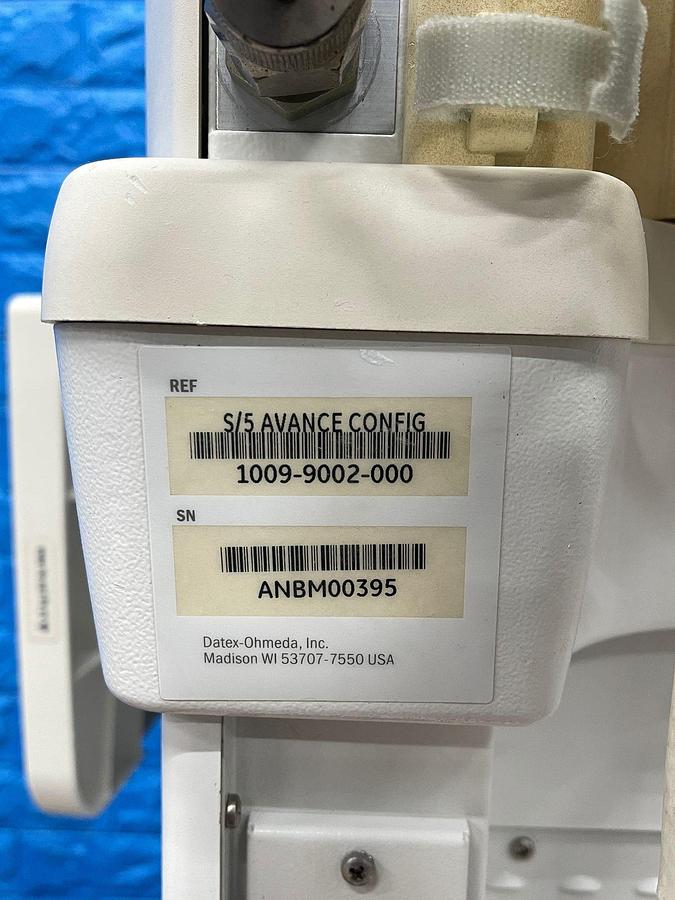 Used GE S/5 Datex-Ohmeda Anesthesia Machine (YOM: 2008)