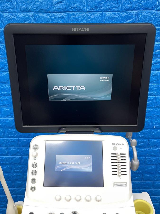 Used Hitachi Aloka Arietta V70 Ultrasound  YOM: 2016 With 5x Probes