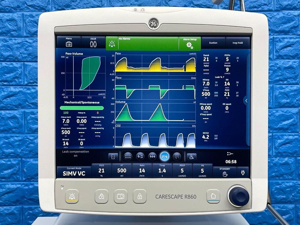Used GE R860 Ventilator HR