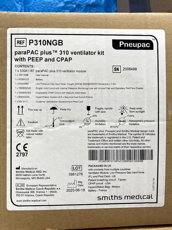 PNEUPAC ParaPac plus 310