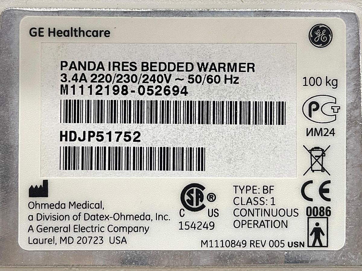 Used GE Panda Incubator YOM: 2010