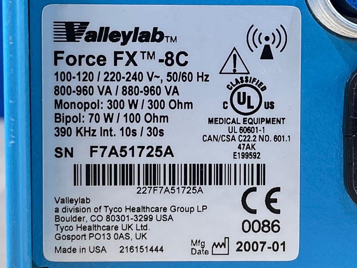 Used Valleylab Force FX YOM: 2007 
