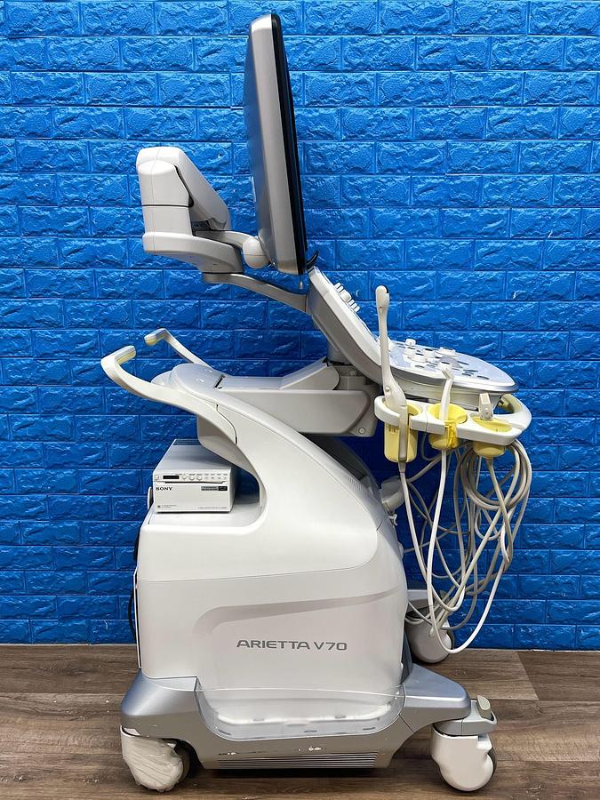 Used Hitachi Aloka Arietta V70 Ultrasound  YOM: 2016 With 5x Probes