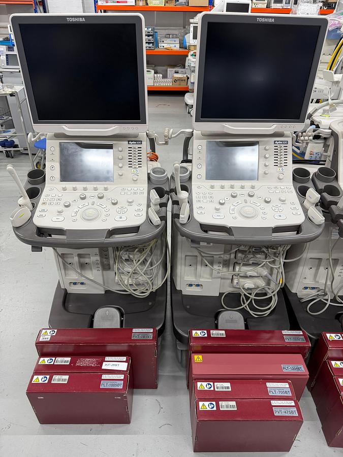 Used TOSHIBA Aplio 500 Ultrasound.  7 Units YOM: 2015 and 1 Unit YOM: 2016