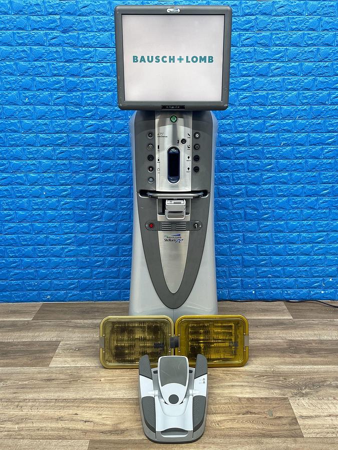 Used Bausch & Lomb Phacoemulsifier Stellaris PC Laser machine YOM: 2013 With Footswitch and 2 Hand pieces