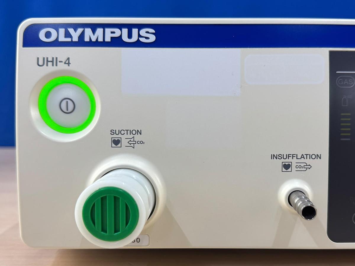 Used Olympus UHI-4 High Flow Insufflation Unit With Hose Include Olympus MAJ-1939 Foot Switch REF: 33.1.57.9.46