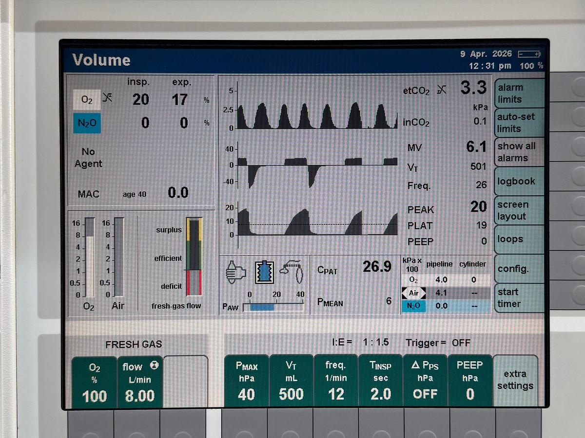 Used Dräger Primus Anaesthesia YOM: 2008 