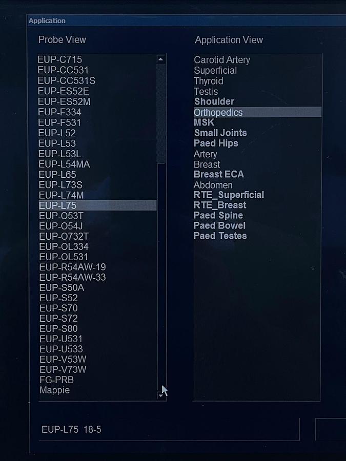 Used Hitachi HI VISION Ascendus Ultrasound YOM: 2016