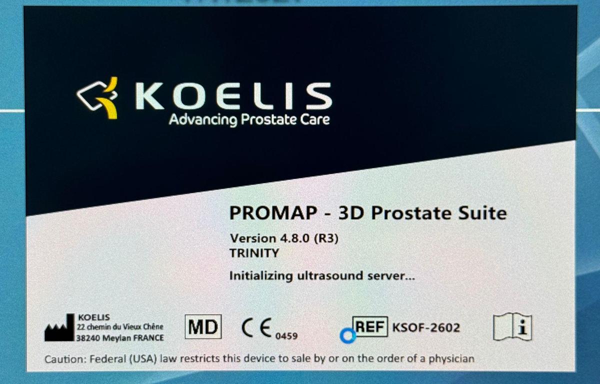 Used Koelis Promap - 3D Prostate Suite REF: KURO-3000 YOM: 2017 No Transducers Included