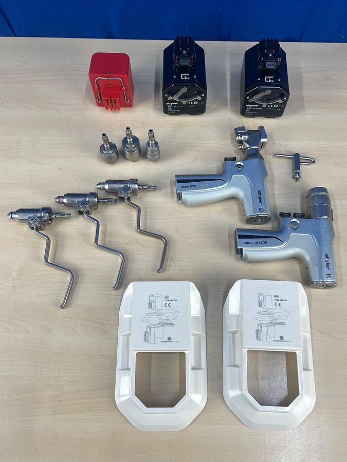 Used Stryker System 8 Sagittal Saw and Rotary Drill Surgical Instrument System