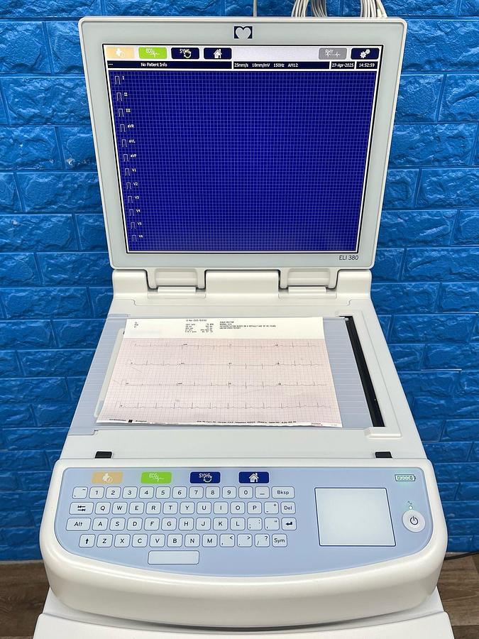 Used Mortara Welch Allyn ELI 380 ELECTROCARDIOGRAPH  REF: ELI380-AAX22