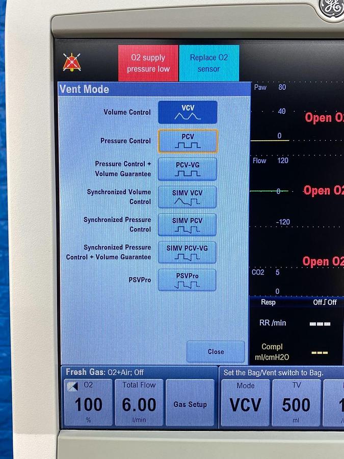 Used GE Datex-Ohmeda Avance CS2 YOM: 2015