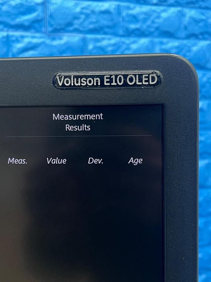 Used GE Voluson E10 OLED BT19 HD LIVE, YOM: 2017