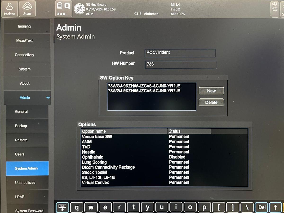Used GE Venue R1 YOM: 2018 With 3 Probes.