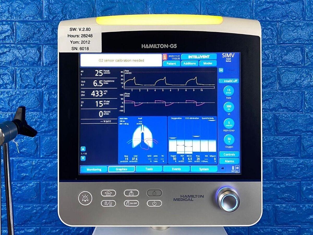 Used HAMILTON G5 Intellivent Ventilator
