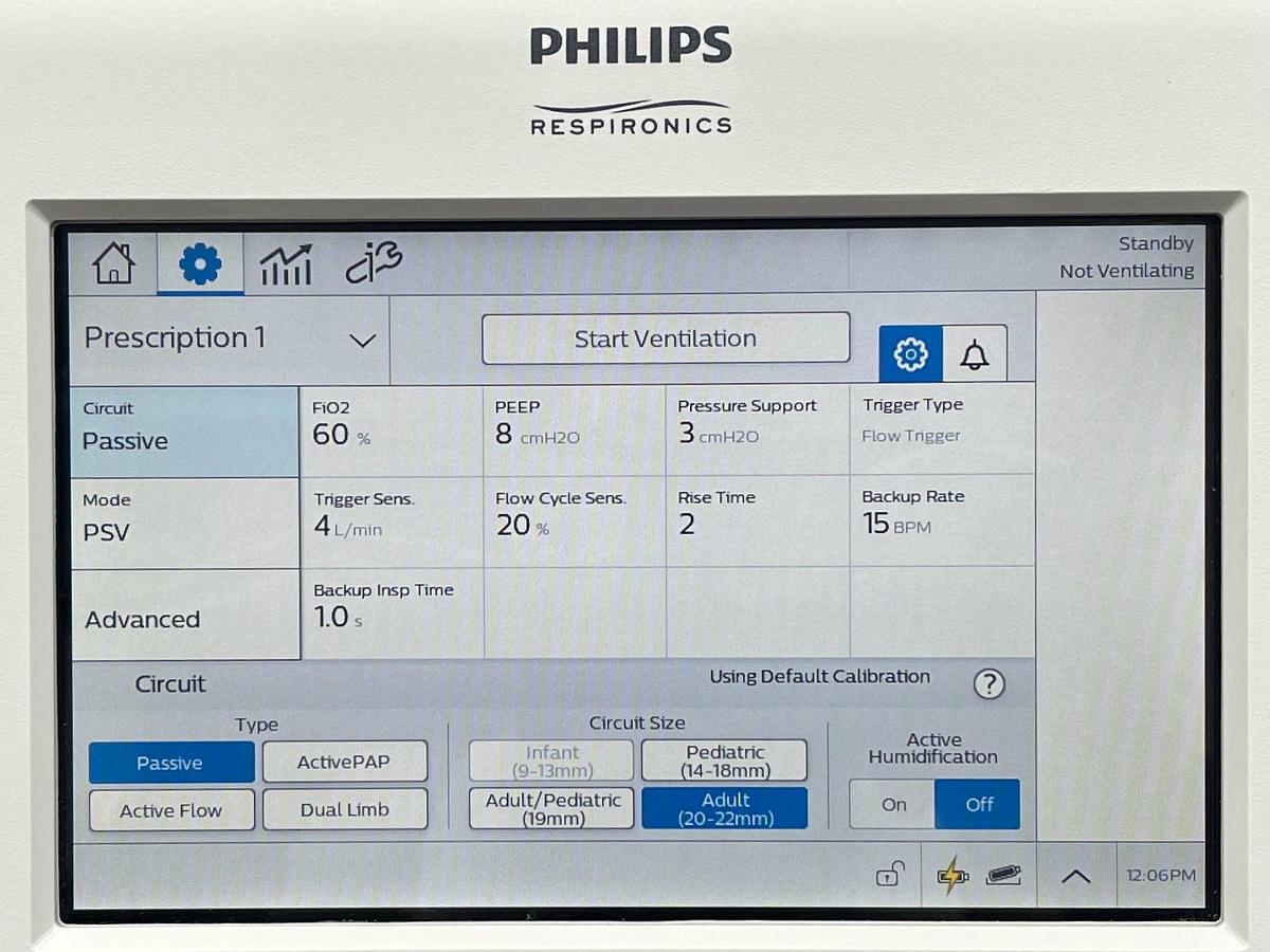 Used Philips Trilogy EVO Ventilator -5 pieces