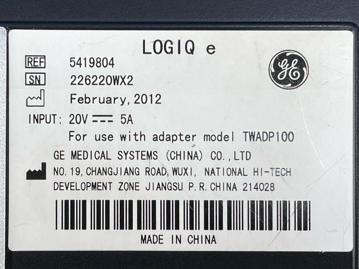 Used GE Logiq E YOM: 2012 Probe 4C-RS YOM: 2012
