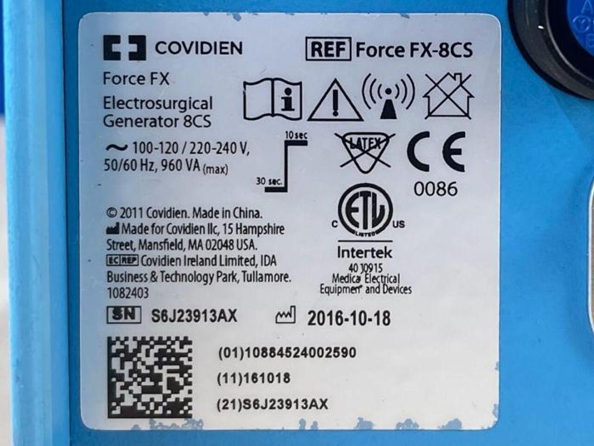 Used 2016 - VALLEYLAB Force Fx